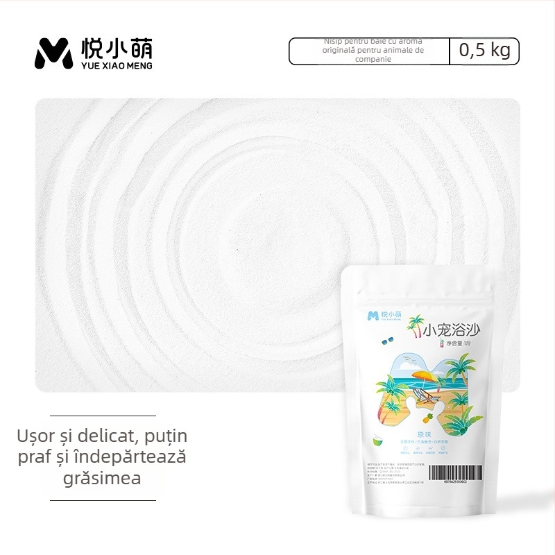 Yue Xiaomeng Nisip de baie 2 în 1 cu acțiune de eliminare a mirosului pentru animale de companie mici