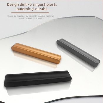Mâner pentru ușă de dulap, în formă de I, cap rotund extins, anti-coliziune, stil modern luxos, aliaj de aluminiu, turnare sub presiune, modelul 776