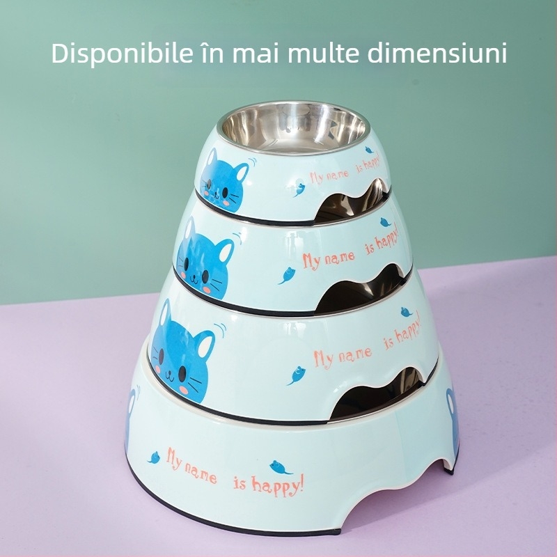 Vas melamin 2-in-1 pentru apă și mâncare, model desen animat, brand XS