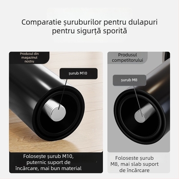 Cosma picioare telescopice reglabile pentru mobilier | potrivire universală, oțel laminat la rece, stil modern minimalist