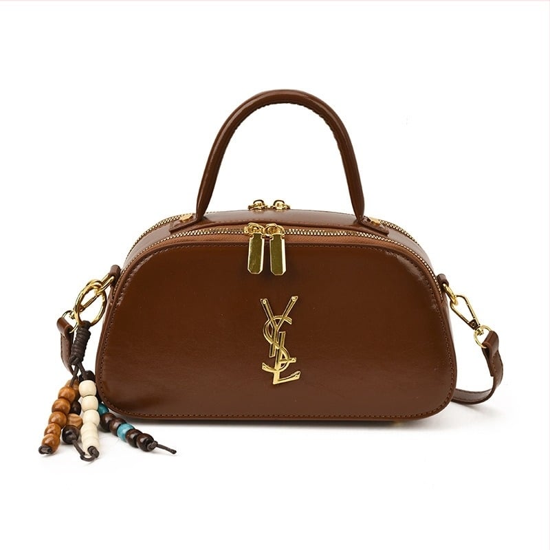 Geantă în formă de pernă – material PU, închidere cu fermoar, buzunar interior cu fermoar, curea cu o singură curea