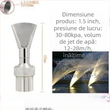 Duza de fontană din cupru și oțel inoxidabil 304, duze multiple pentru peisaje acvatice