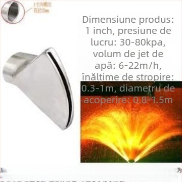 Duza de fontană din cupru și oțel inoxidabil 304, duze multiple pentru peisaje acvatice