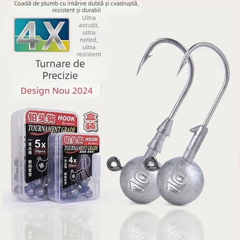 Seelucker cârlig cu cap de plumb, cu dinți, ambalaj 10 000 de bucăți, pentru pescuit în rezervoare.