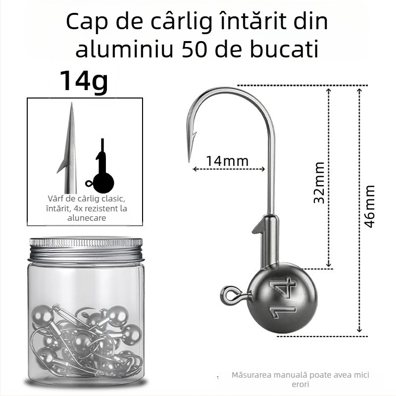 Seelucker cârlig cu cap de plumb, cu dinți, ambalaj 10 000 de bucăți, pentru pescuit în rezervoare.