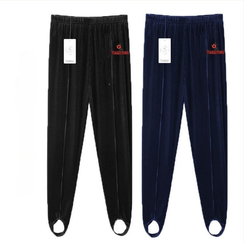 Colanți cu căptușeală fleece, talie înaltă, microelastic, amestec velur-viscoză