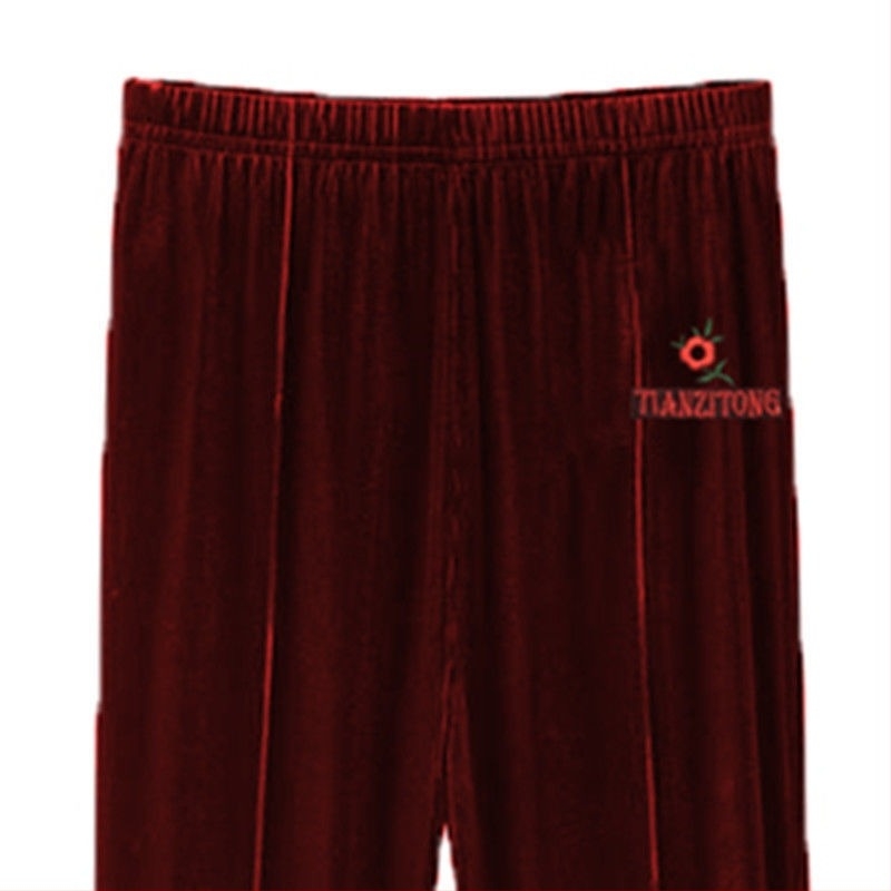 Colanți cu căptușeală fleece, talie înaltă, microelastic, amestec velur-viscoză