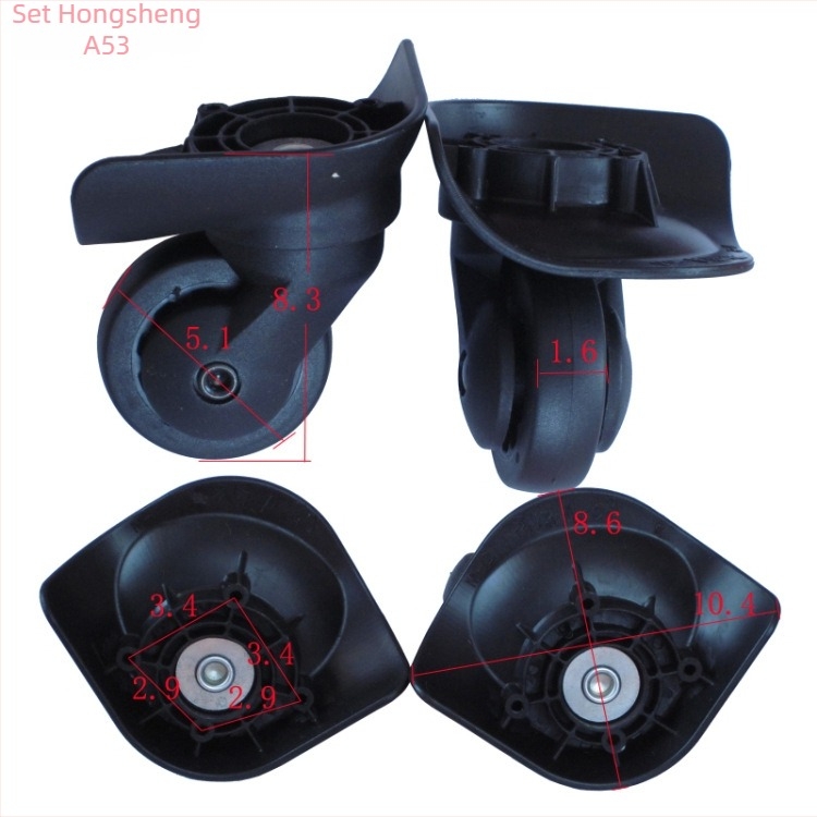 Accesorii pentru roțile bagajelor, ABS, model A20-A90, piese universale pentru roți, lansare toamnă 2023