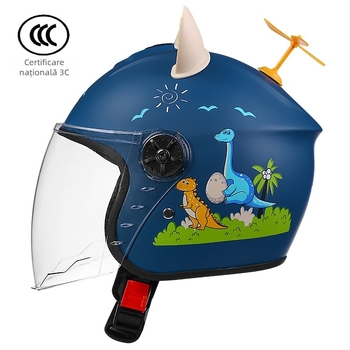 Cască pentru copii unisex, tip half-helmet, pentru biciclete electrice, toate anotimpurile, ABS material