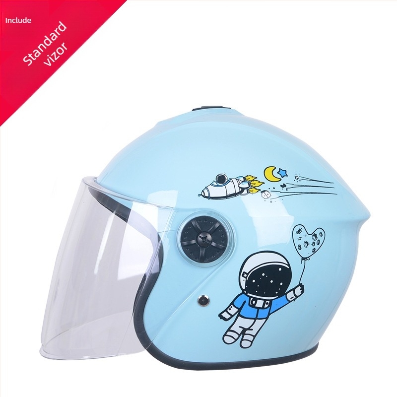 Cască pentru copii unisex, tip half-helmet, pentru biciclete electrice, toate anotimpurile, ABS material