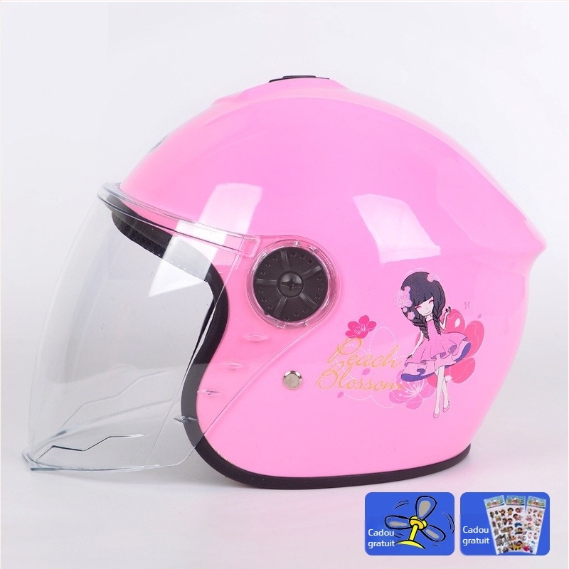 Cască pentru copii unisex, tip half-helmet, pentru biciclete electrice, toate anotimpurile, ABS material