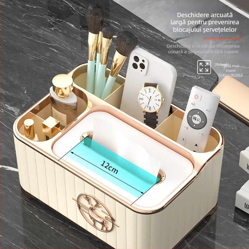 Cutie pentru șervețele de birou, din plastic, rezistentă la apă și multifuncțională, șervețele demontabile, model A15–A18