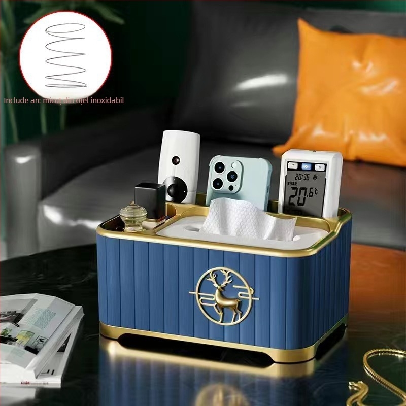 Cutie pentru șervețele de birou, din plastic, rezistentă la apă și multifuncțională, șervețele demontabile, model A15–A18