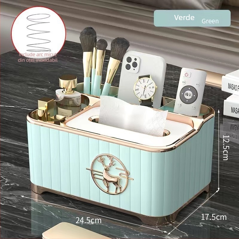 Cutie pentru șervețele de birou, din plastic, rezistentă la apă și multifuncțională, șervețele demontabile, model A15–A18