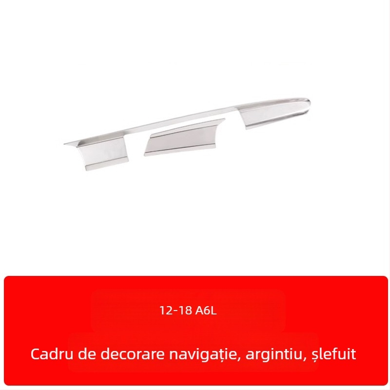 Zhan ke oțel inoxidabil – Cadru panoului central de comandă și decorul interior al ușii pentru Audi A6L/A7 (12-18) – rezistent la zgârieturi și uzură