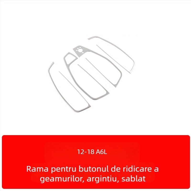 Zhan ke oțel inoxidabil – Cadru panoului central de comandă și decorul interior al ușii pentru Audi A6L/A7 (12-18) – rezistent la zgârieturi și uzură