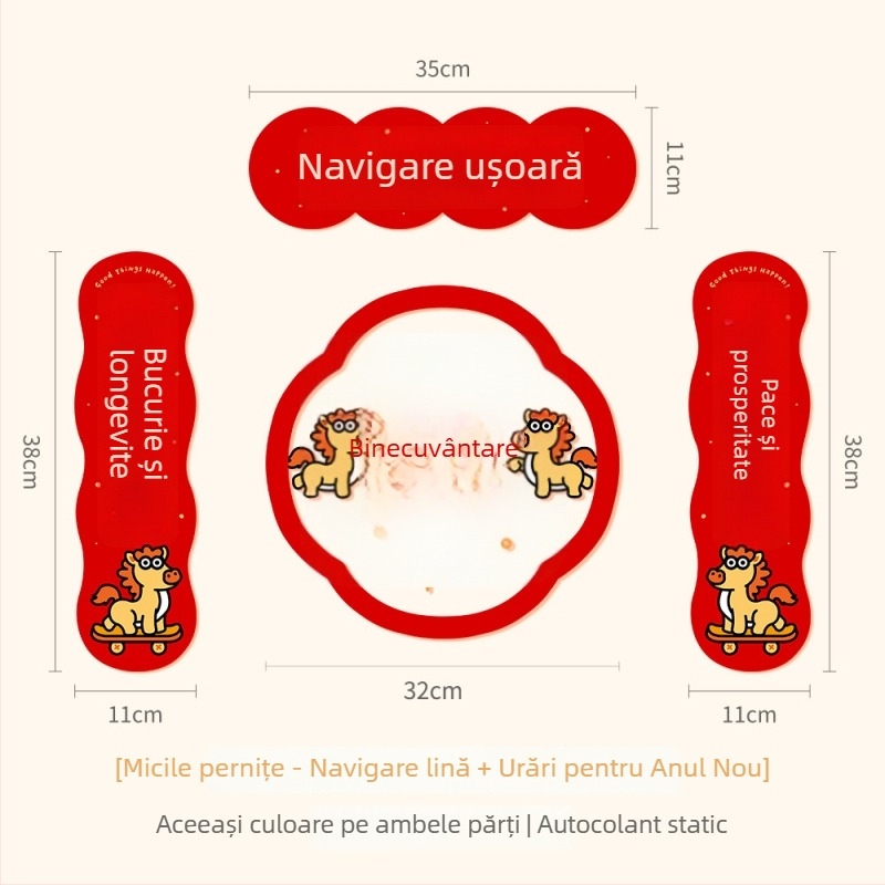 Spring Couplet PVC Sticker pentru ușă, cu cuvinte de binecuvântare, imprimare, XiGe, model JDT-DL