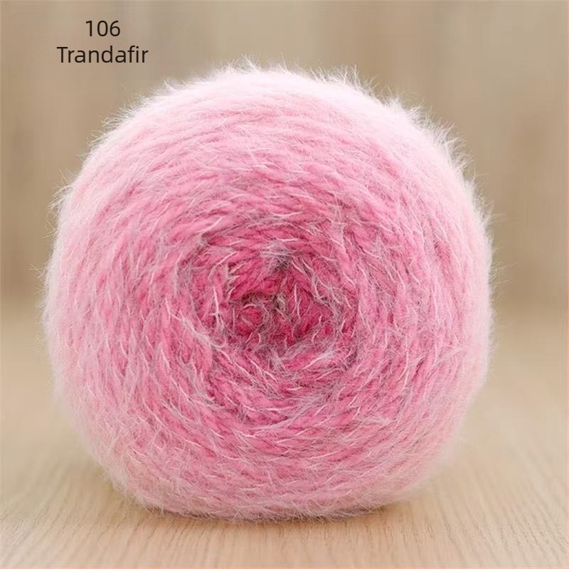 Fire Magic Ball cu pene — gradient pentru croșetat DIY, 7s Worsted, fir simplu, Group-Line