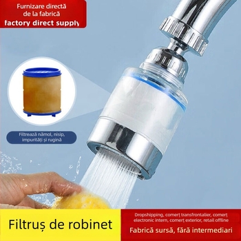 Cap de extindere pentru robinet cu protecție împotriva stropirii și filtru rotativ - Model J06, Material PS5250, Tratare UV, Montaj filet, Temperatura de lucru 60°C