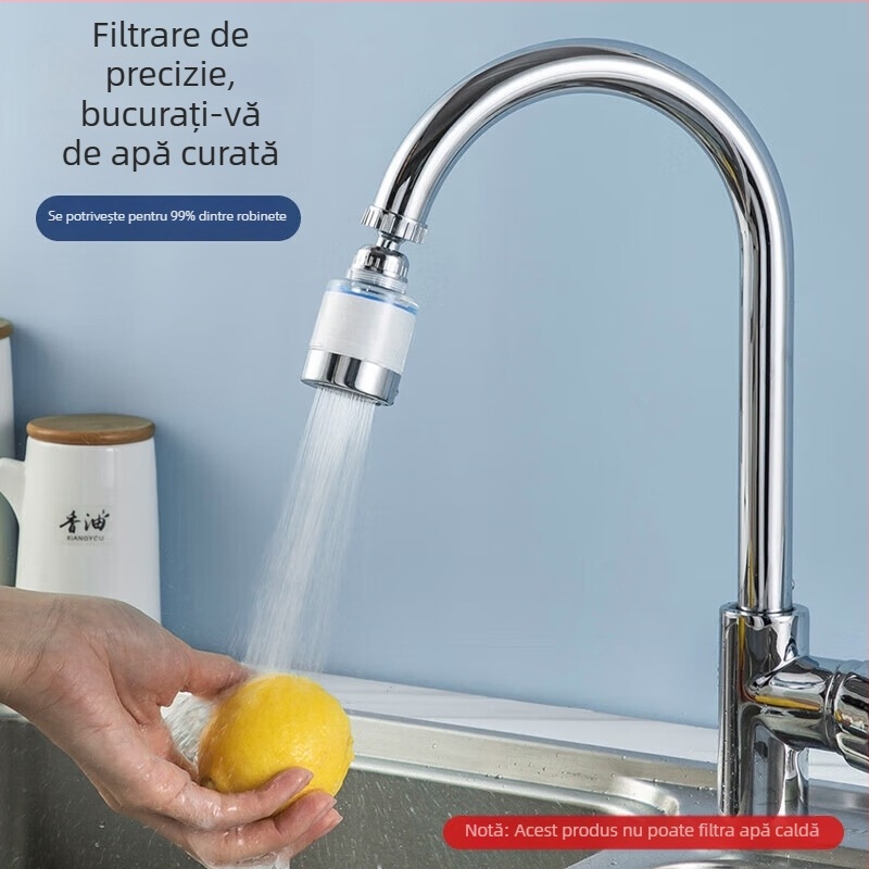 Cap de extindere pentru robinet cu protecție împotriva stropirii și filtru rotativ - Model J06, Material PS5250, Tratare UV, Montaj filet, Temperatura de lucru 60°C