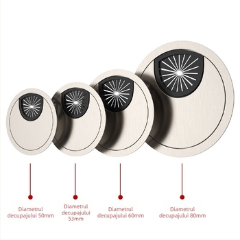 Capac pentru gaura de cablu birou – aliaj zinciu, model 006, Tai Yanchen, pentru birou și birou de calculator, stil chinez nou