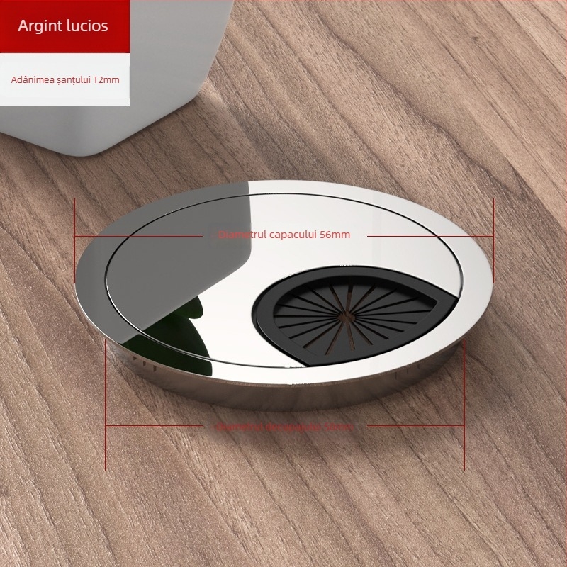 Capac pentru gaura de cablu birou – aliaj zinciu, model 006, Tai Yanchen, pentru birou și birou de calculator, stil chinez nou