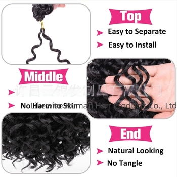 Perucă croșetă Yunjin YJ-GOGO - GoGo Curl, stil exotic, fibră de mătase locală, proces mecanic, schimbare formă