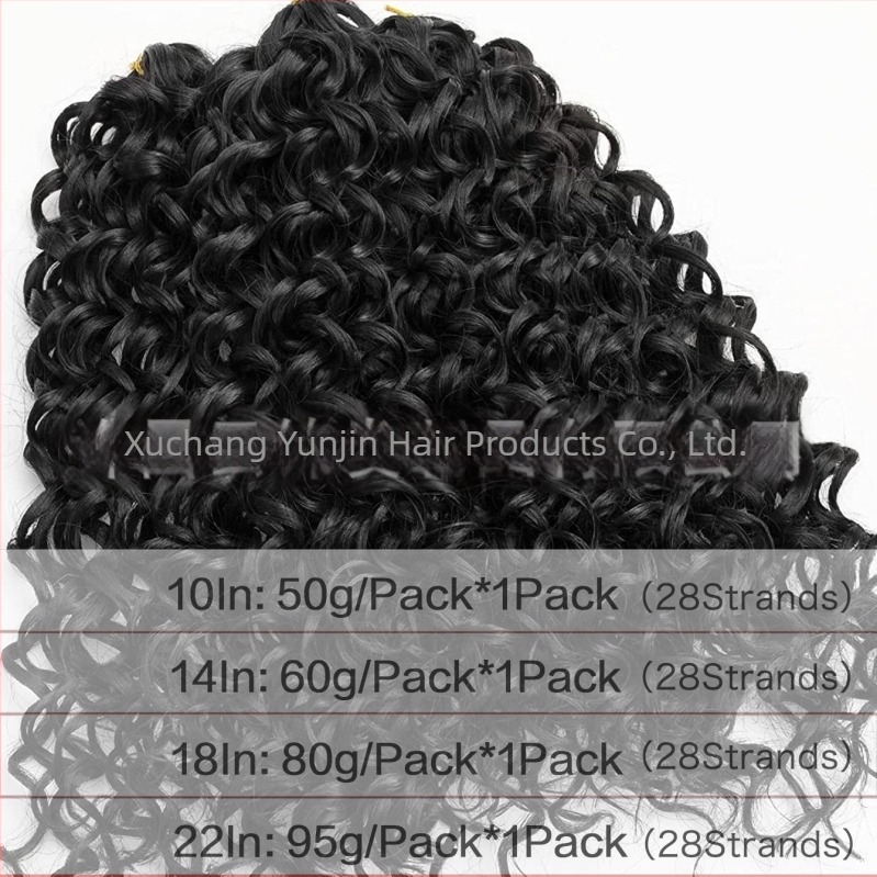 Perucă croșetă Yunjin YJ-GOGO - GoGo Curl, stil exotic, fibră de mătase locală, proces mecanic, schimbare formă