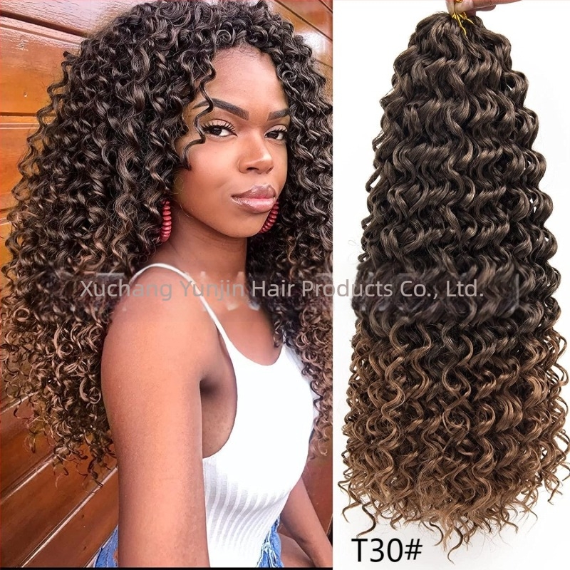 Perucă croșetă Yunjin YJ-GOGO - GoGo Curl, stil exotic, fibră de mătase locală, proces mecanic, schimbare formă