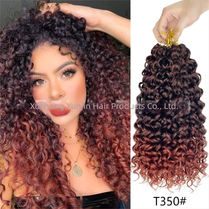 Perucă croșetă Yunjin YJ-GOGO - GoGo Curl, stil exotic, fibră de mătase locală, proces mecanic, schimbare formă