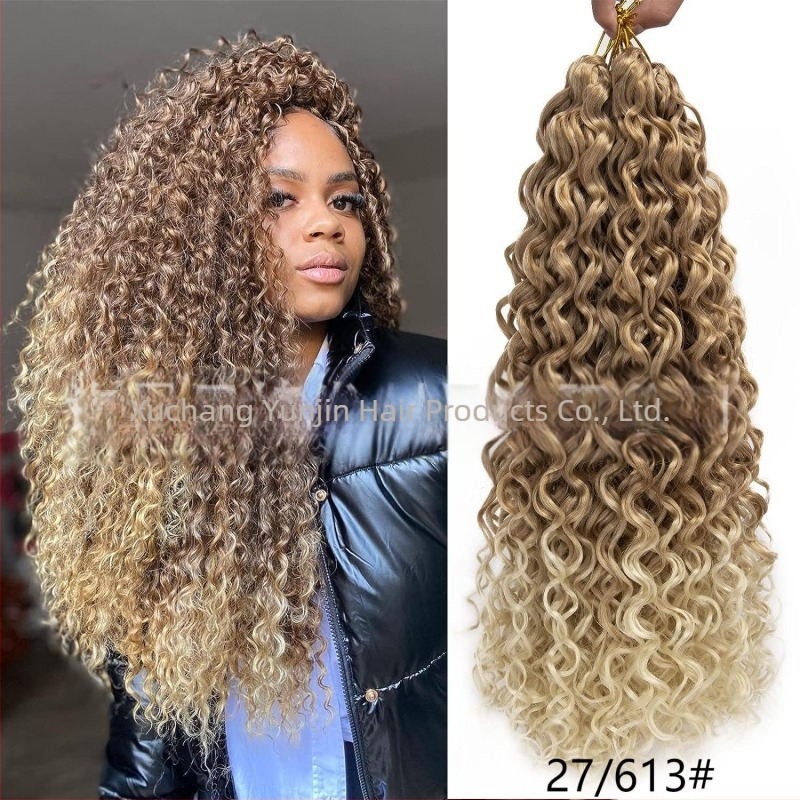 Perucă croșetă Yunjin YJ-GOGO - GoGo Curl, stil exotic, fibră de mătase locală, proces mecanic, schimbare formă