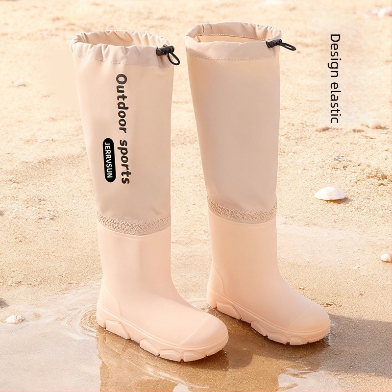 Cizme de ploaie din PVC pentru copii, unisex, înălțime joasă, talpă plată, căptușite cu fleece, patru sezoane, 4–16 ani