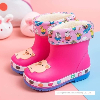 Ghete de ploaie PVC talie joasă, toamnă–iarna, pentru copii 1–3 ani