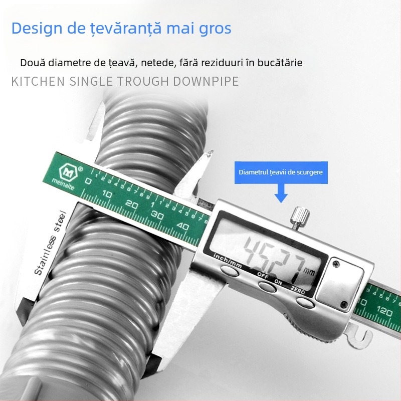 Țeavă din plastic pentru scurgerea la chiuvetă, formă S, tip trage, stil modern și simplu, personalizare disponibilă