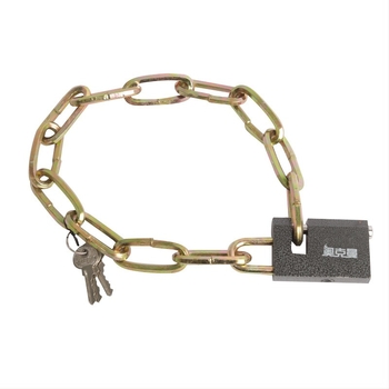 Oakman Lanț de siguranță pentru biciclete și motociclete – lanț din fier pentru uși din sticlă și exterior, personalizabil, stil modern