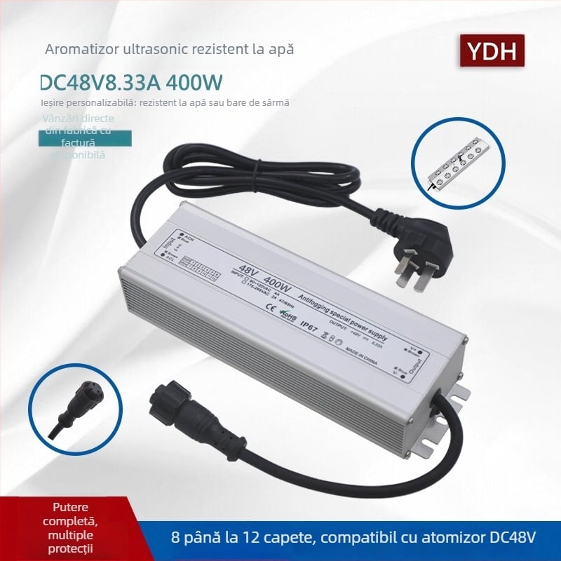 Sursă de alimentare pentru umidificator ultrasonic – 100W–800W, DC36V/45V/48V, IP67, Sursă de alimentare cu comutare, CE ROHS