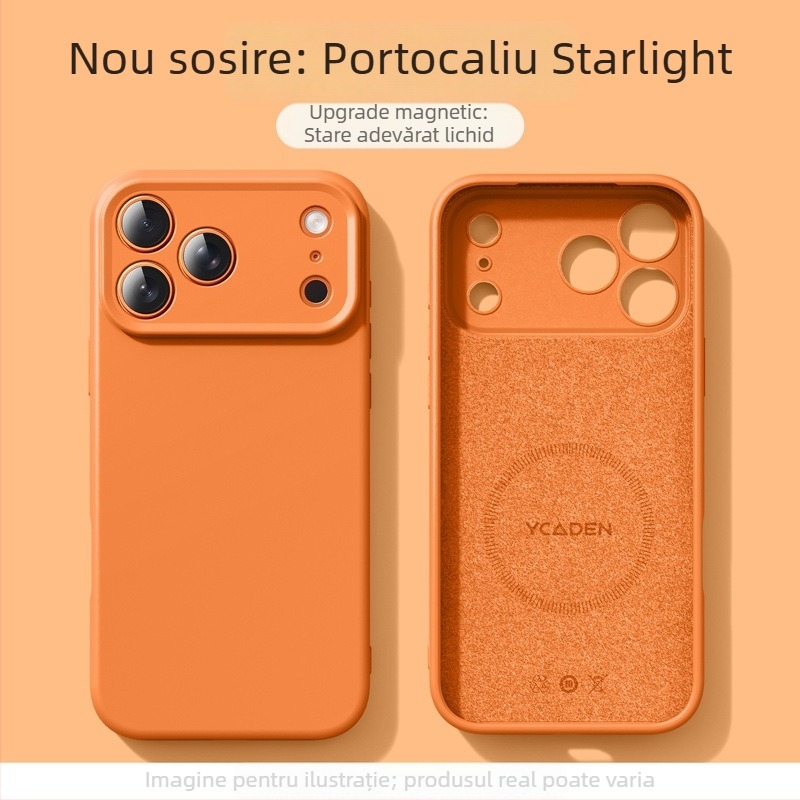 Carcasă din silicon lichid cu magneți pentru iPhone 17 Pro Max – Finisaj mat, Protecție la șocuri, Disipare termică, Anti-amprentă