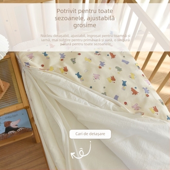 Sac de dormit pentru nou-născuți, bumbac 100%, umplutură poliester, design gros de iarnă, 0.55–1.0 kg