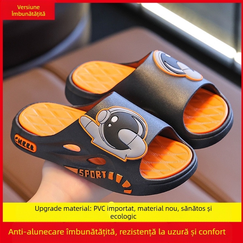 Sandale pentru copii Short Horse pentru băieți - partea superioară și talpa din PVC, imprimeu Cartoon, respirante, anti-derapare, deget deschis, pentru 4-16 ani, primăvară-vară 2025