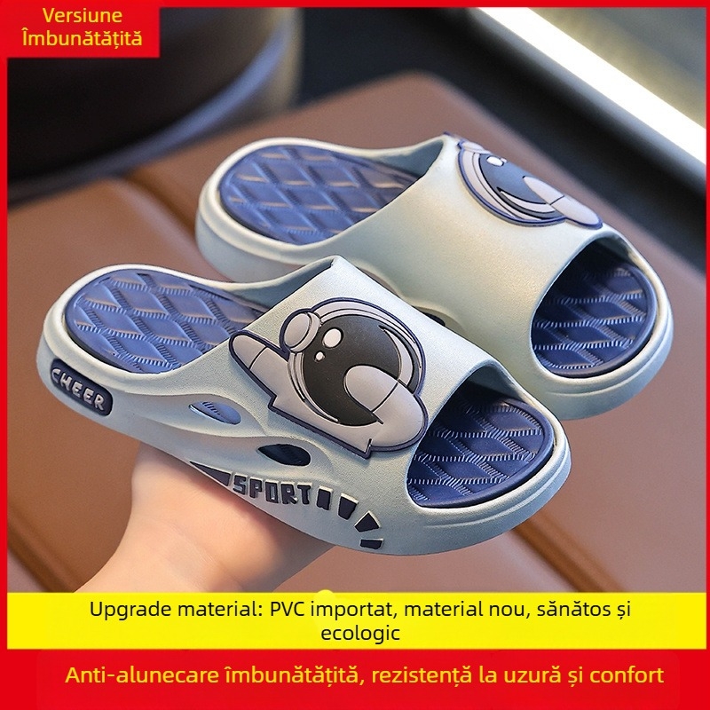 Sandale pentru copii Short Horse pentru băieți - partea superioară și talpa din PVC, imprimeu Cartoon, respirante, anti-derapare, deget deschis, pentru 4-16 ani, primăvară-vară 2025