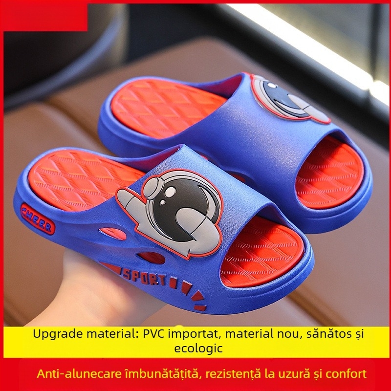 Sandale pentru copii Short Horse pentru băieți - partea superioară și talpa din PVC, imprimeu Cartoon, respirante, anti-derapare, deget deschis, pentru 4-16 ani, primăvară-vară 2025