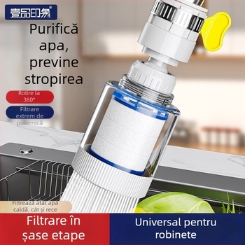 Filtru pentru robinet – Extender pentru bucătărie, material PP, instalare directă, control pe o singură manetă, model L10205, First Impression, stil Light Luxury