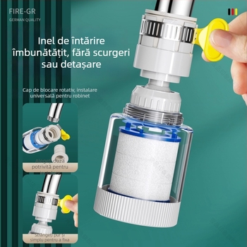 Filtru pentru robinet – Extender pentru bucătărie, material PP, instalare directă, control pe o singură manetă, model L10205, First Impression, stil Light Luxury