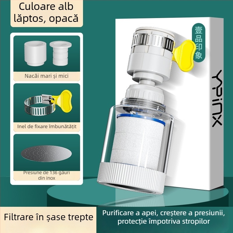 Filtru pentru robinet – Extender pentru bucătărie, material PP, instalare directă, control pe o singură manetă, model L10205, First Impression, stil Light Luxury