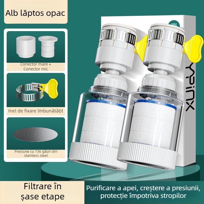 Filtru pentru robinet – Extender pentru bucătărie, material PP, instalare directă, control pe o singură manetă, model L10205, First Impression, stil Light Luxury