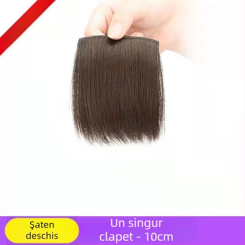 Ex06 Plăci de volum pentru păr — Două piese fără cusături pentru coroana și părțile laterale, păr drept, sârmă rezistentă la temperatură, design cu mecanism, nu se poate vopsi