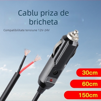 Youliang Cablu extensor pentru brichetă 12-24V, adaptor cu clemă crocodil, model DZ, ieșire 5V boost