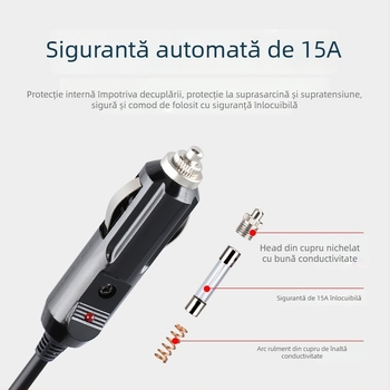 Youliang Cablu extensor pentru brichetă 12-24V, adaptor cu clemă crocodil, model DZ, ieșire 5V boost