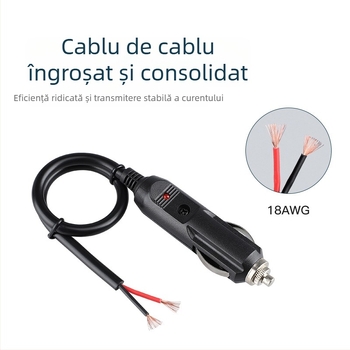Youliang Cablu extensor pentru brichetă 12-24V, adaptor cu clemă crocodil, model DZ, ieșire 5V boost