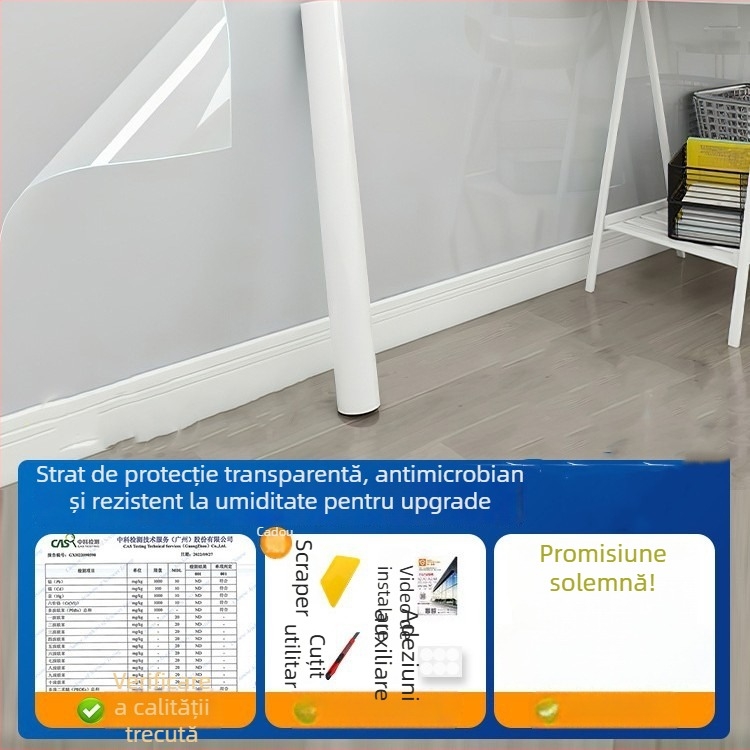 Pengyi PVC antistatice transparente film de protecție pentru pereți, autocolant de perete plat, stil modern minimalist